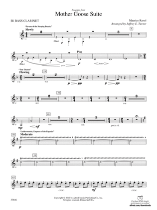 Mother Goose Suite: B-flat Bass Clarinet