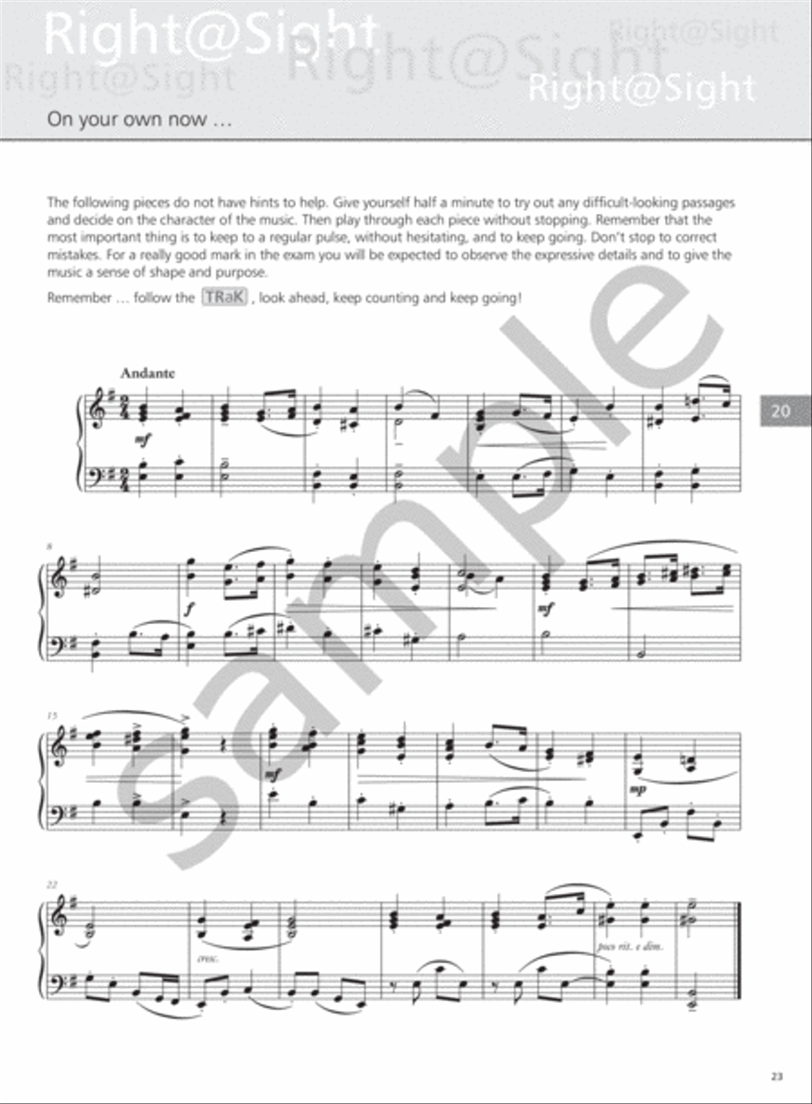 Right@Sight Piano Grade 6 Piano Method scores gallery preview page 4