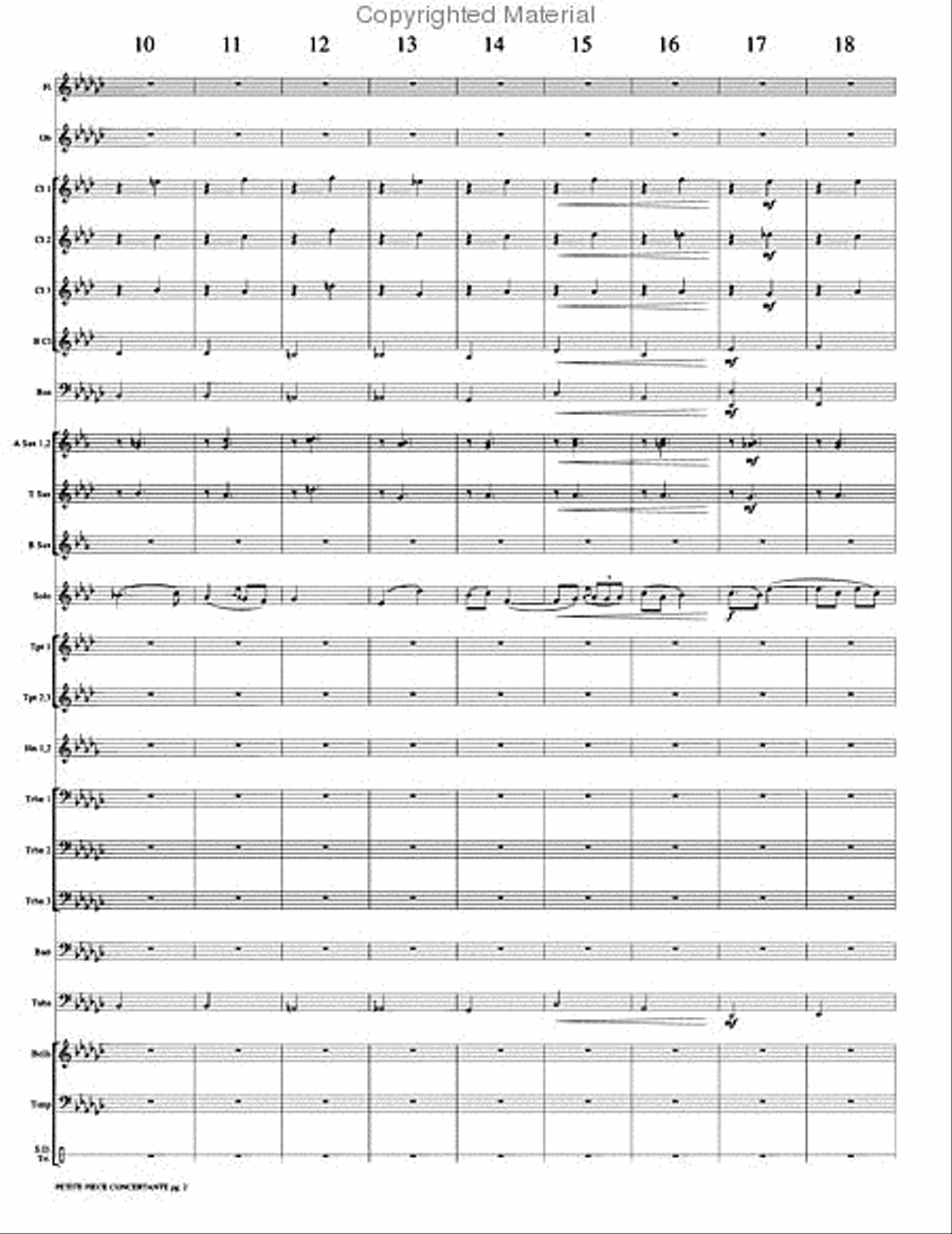 Petite Piece Concertante (Little Concert Piece) Concert Band scores gallery preview page 5
