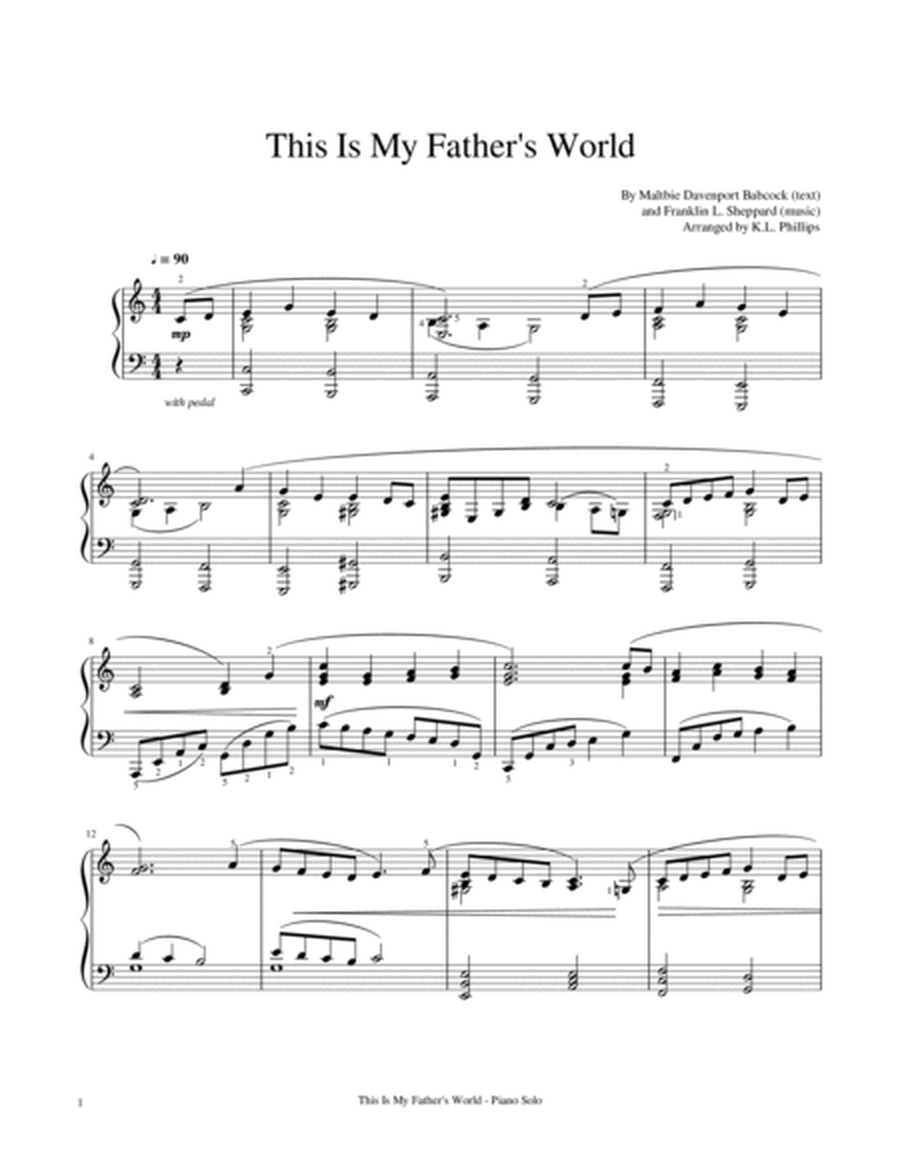 This Is My Father's World - Piano Solo image number null