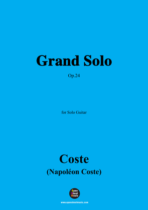 Coste-Grand Solo,Op.24,for Guitar