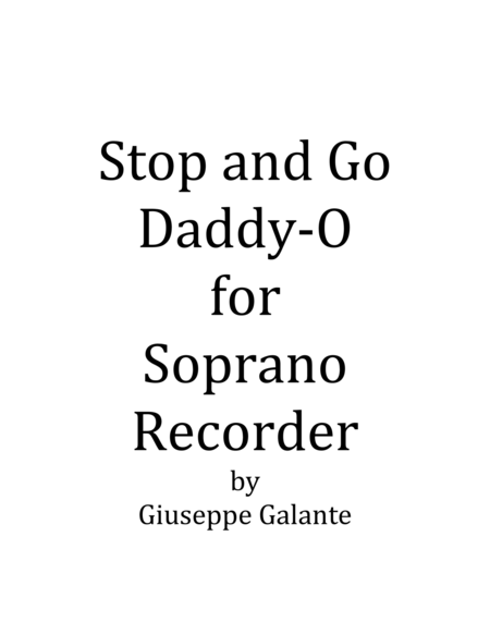 Stop and Go Daddy-O image number null