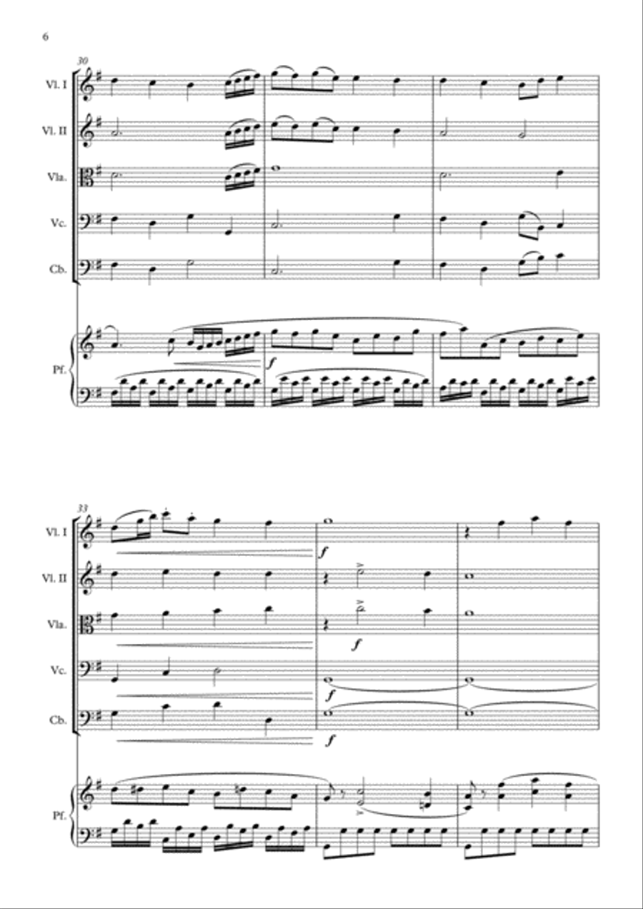 Sonatina op. 20 n° 1 String Orchestra scores gallery preview page 6