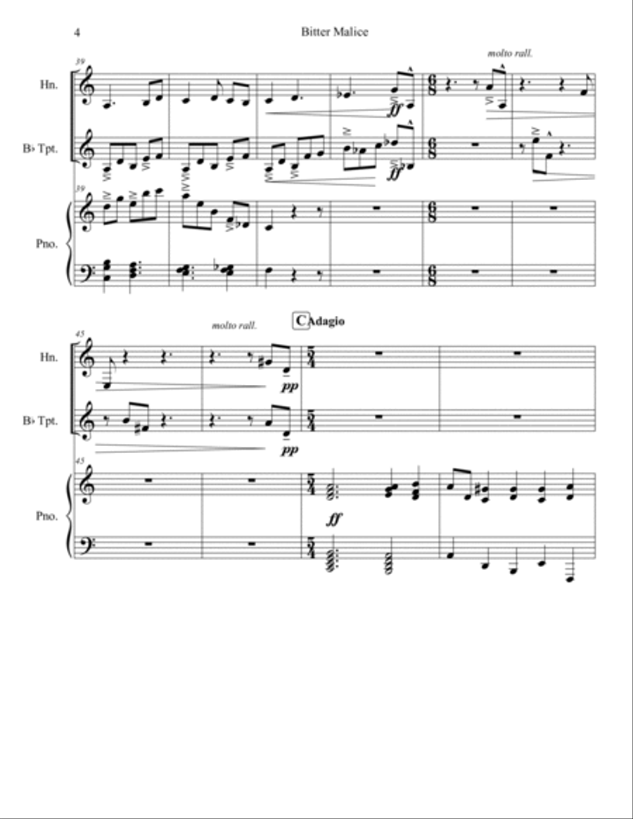 Bitter Malice Bitter Malice Brass Duet scores gallery preview page 4