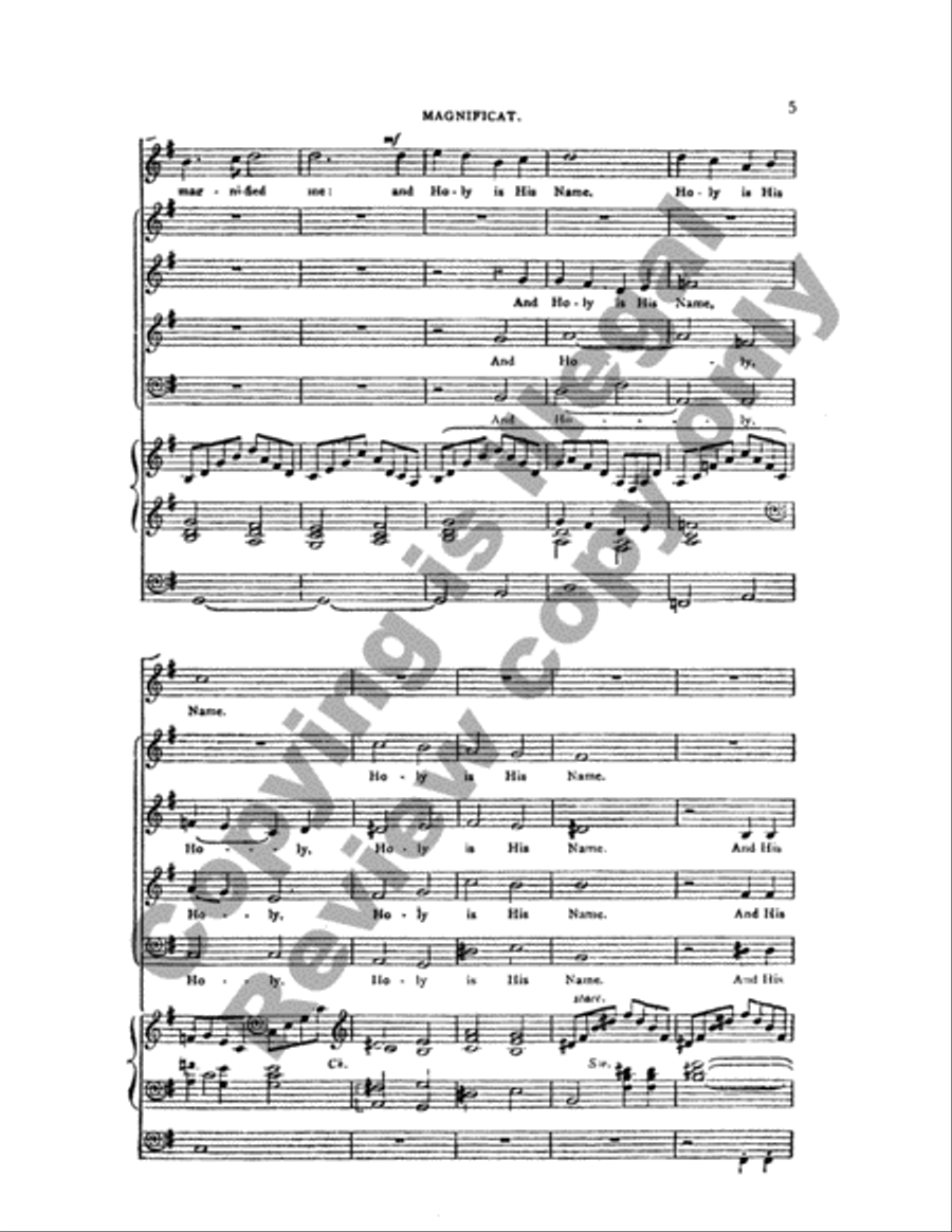 Magnificat & Nunc Dimittis in G (Choral Score)