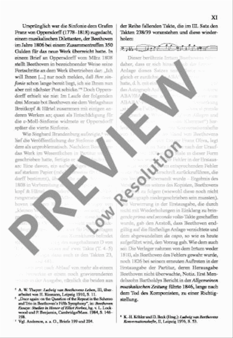 Symphony No. 5 C minor Orchestra scores gallery preview page 12