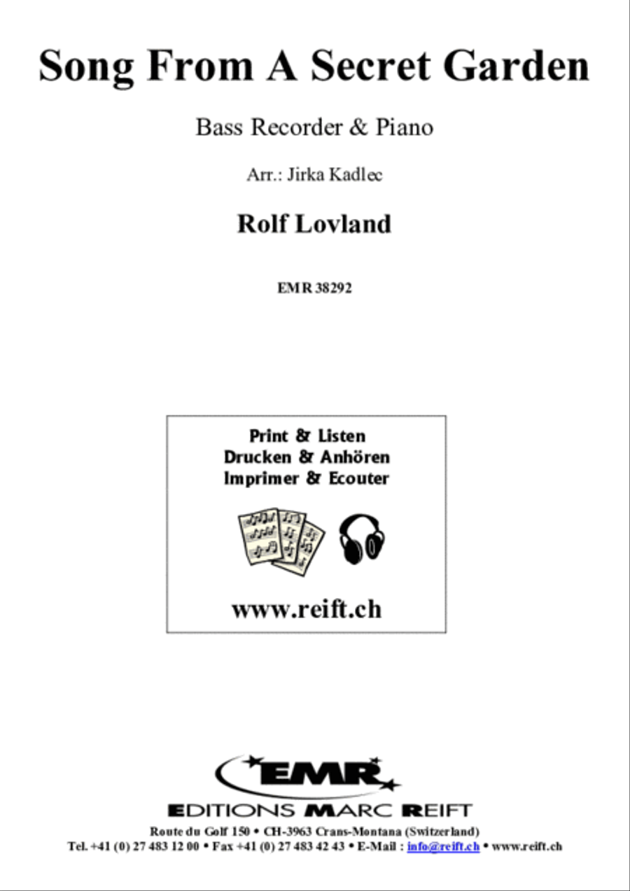 Song From A Secret Garden Bass Recorder scores gallery preview page 2