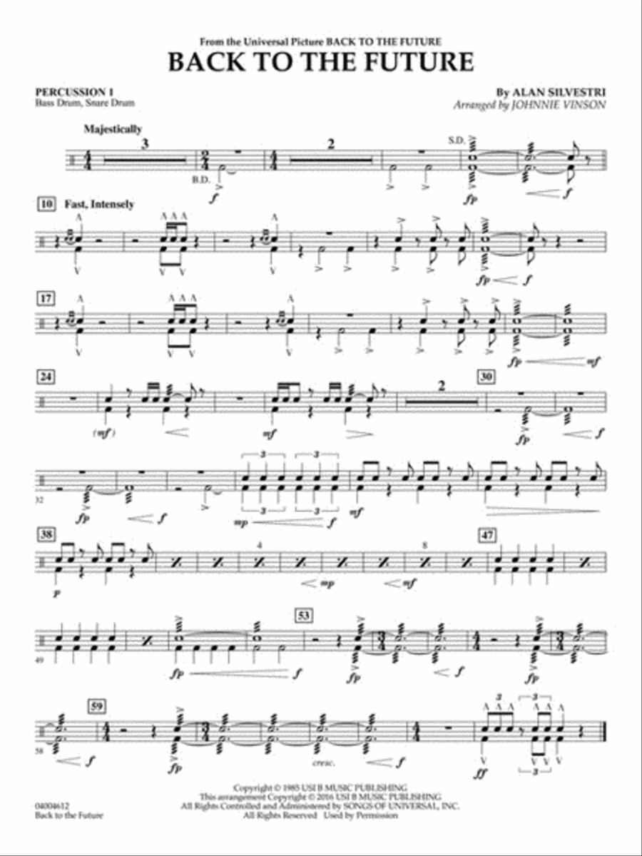 Back to the Future (Main Theme) Concert Band scores gallery preview page 18