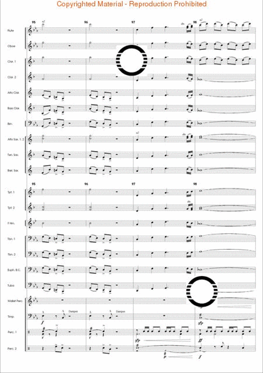Fire Dance Concert Band scores gallery preview page 21