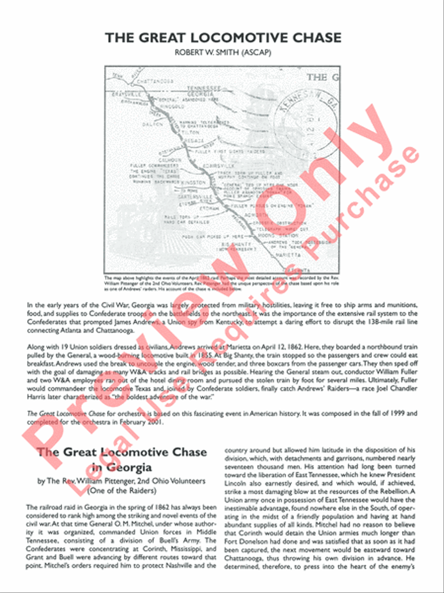 The Great Locomotive Chase Full Orchestra scores gallery preview page 3