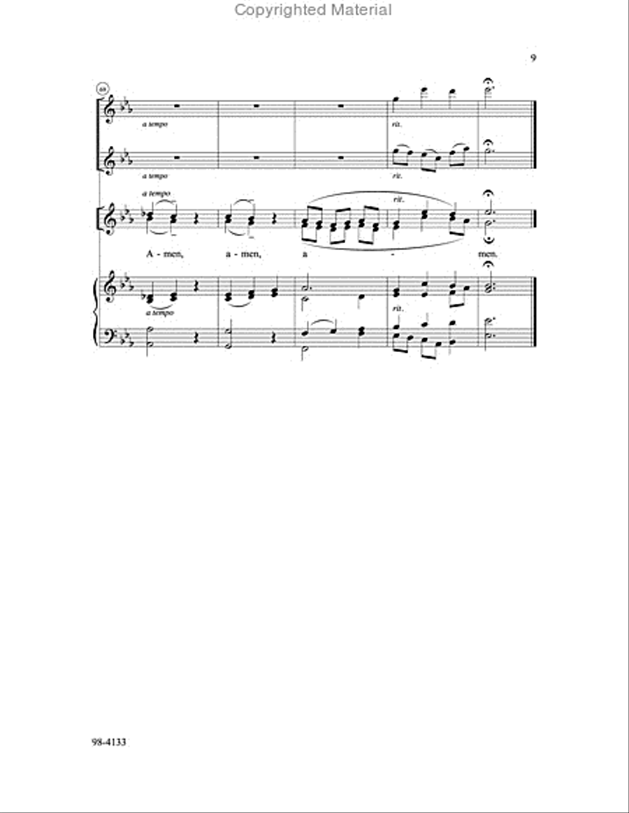 Create in Me a Clean Heart, O God (Weber) Unison Choir scores gallery preview page 8