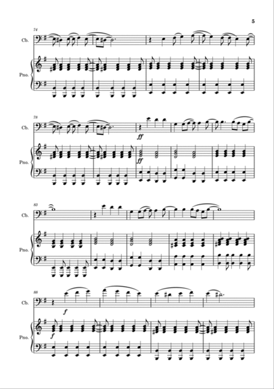 Paint It, Black Double Bass scores gallery preview page 5