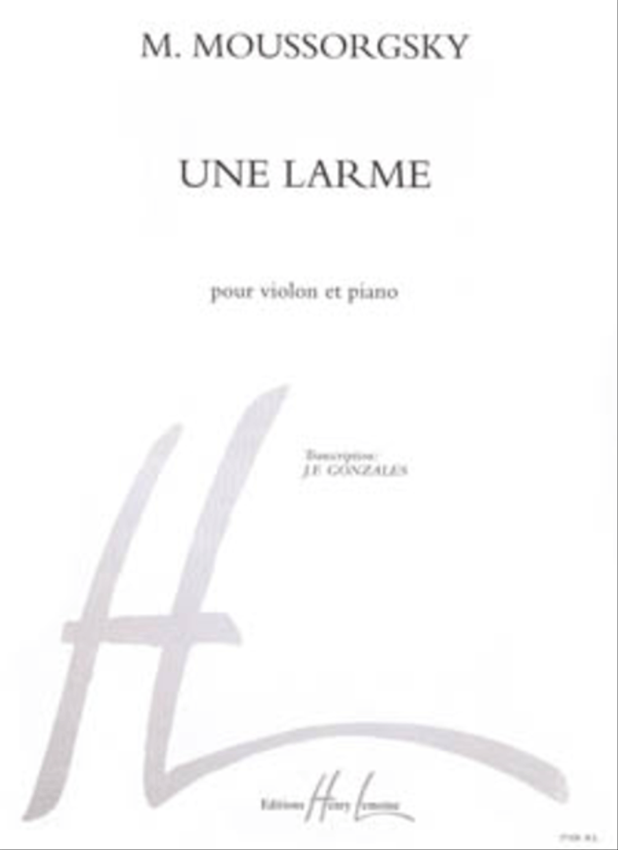 Une Larme Une Larme Violin Solo scores gallery preview page 1