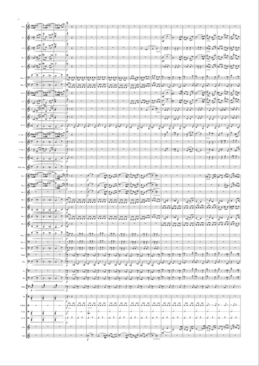 Divertimento circense, para banda sinfónica Concert Band scores gallery preview page 2
