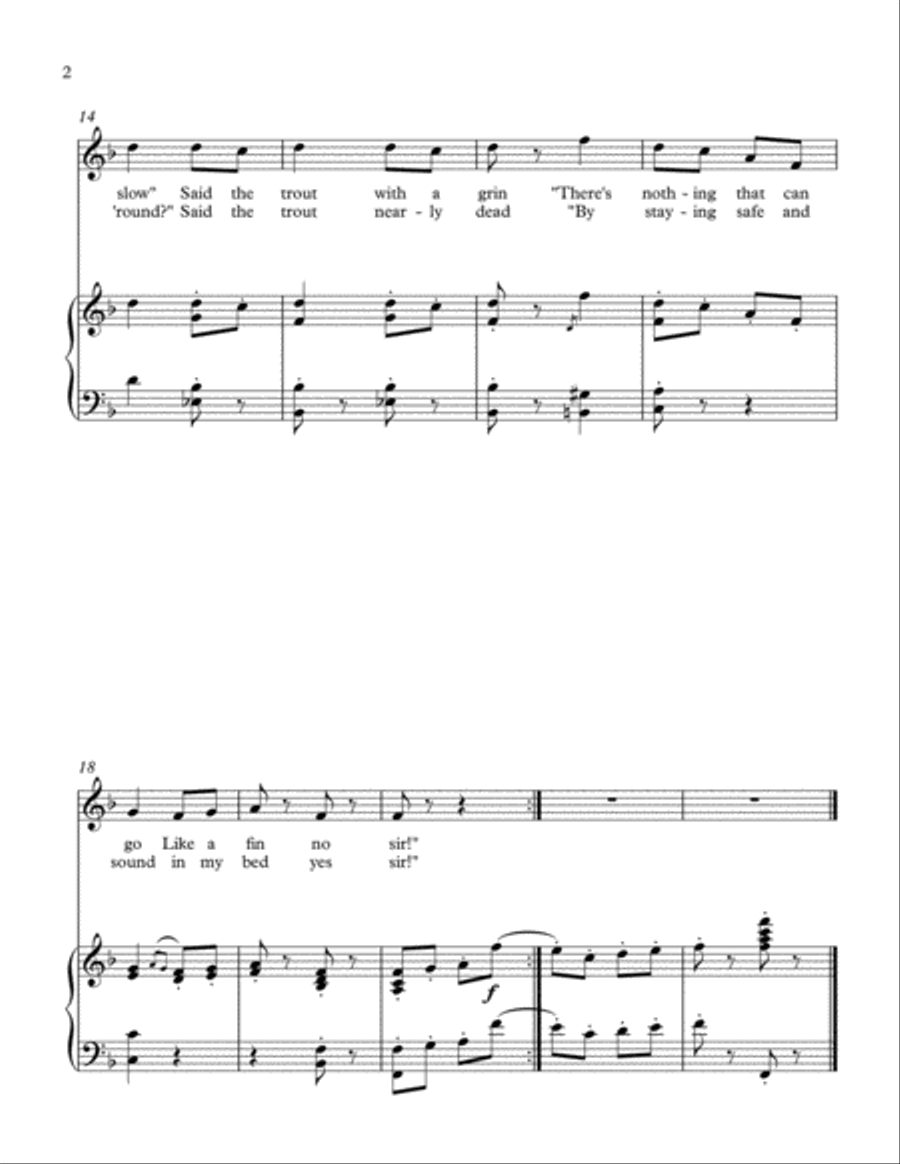The Race (for solo child's voice) Voice scores gallery preview page 2