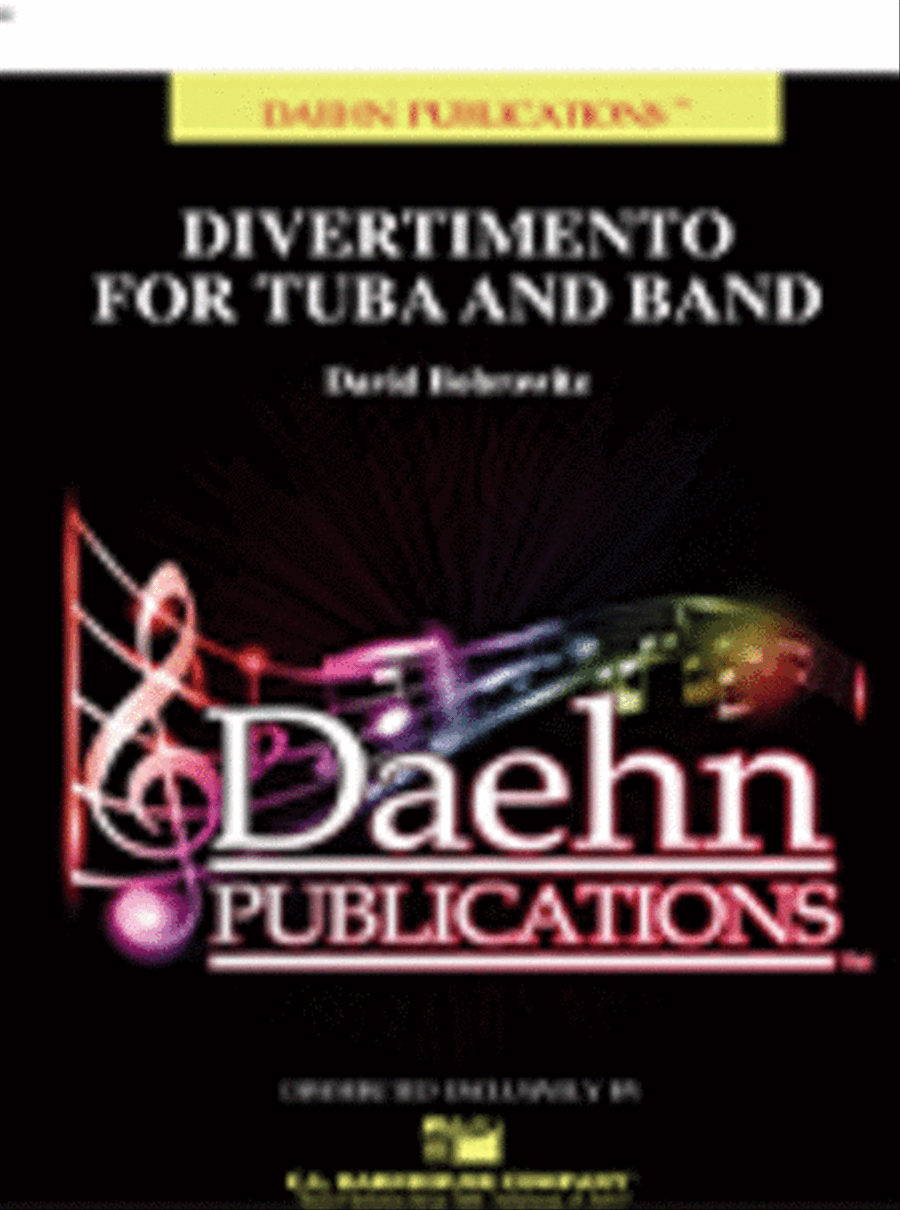 Divertimento for Tuba and Band Concert Band scores gallery preview page 1