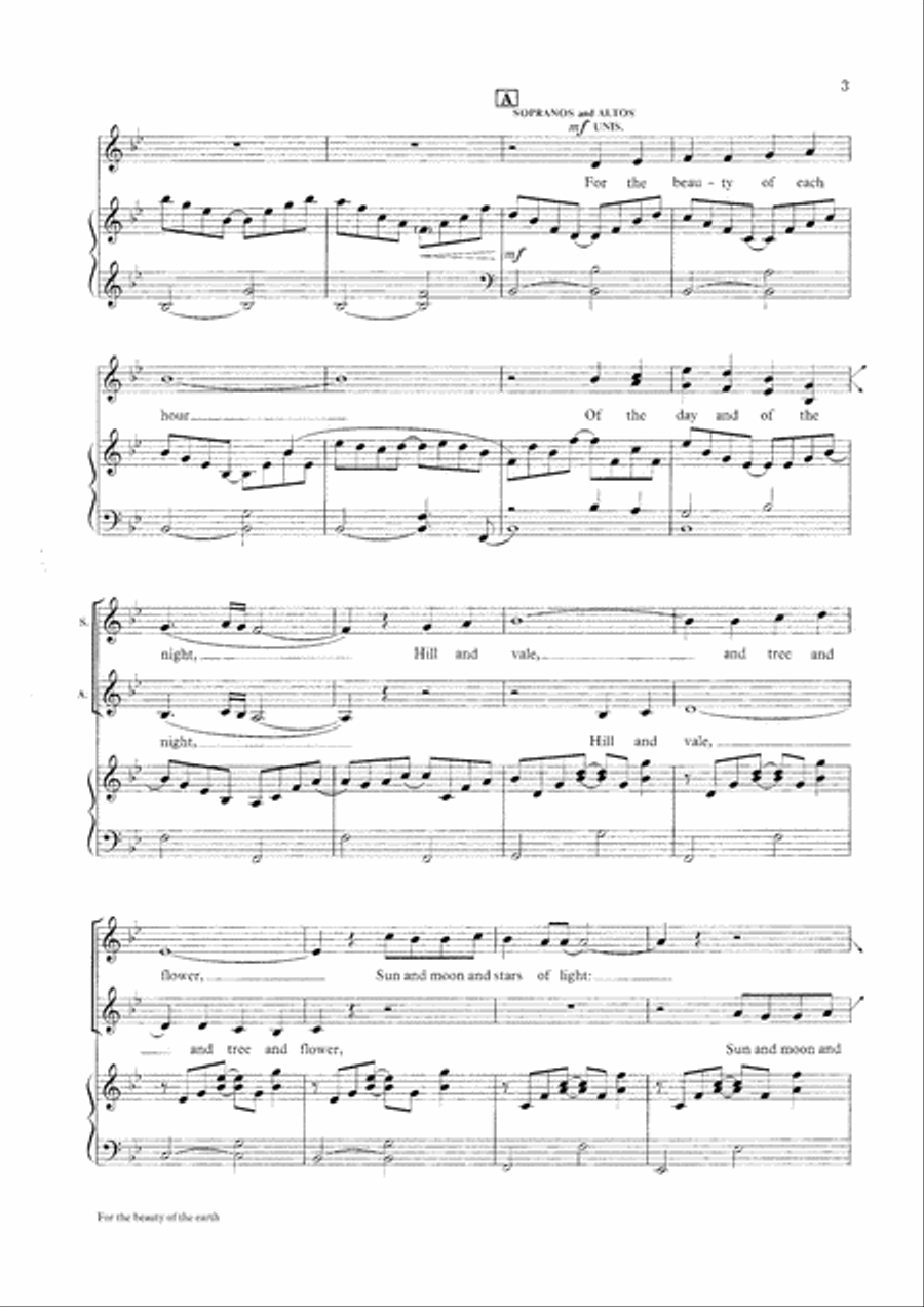 For the beauty of the earth SA scores gallery preview page 3