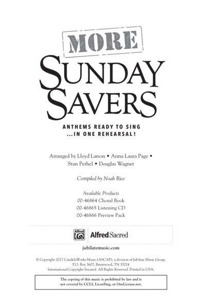 More Sunday Savers