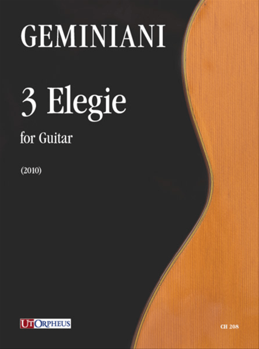 3 Elegie for Guitar (2010) Acoustic Guitar scores gallery preview page 1