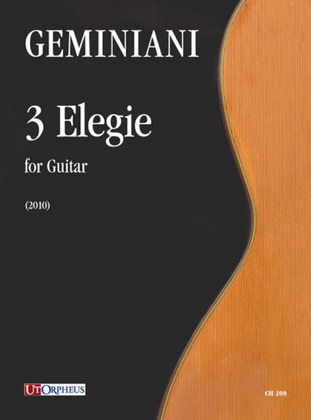 Book cover for 3 Elegie for Guitar (2010)