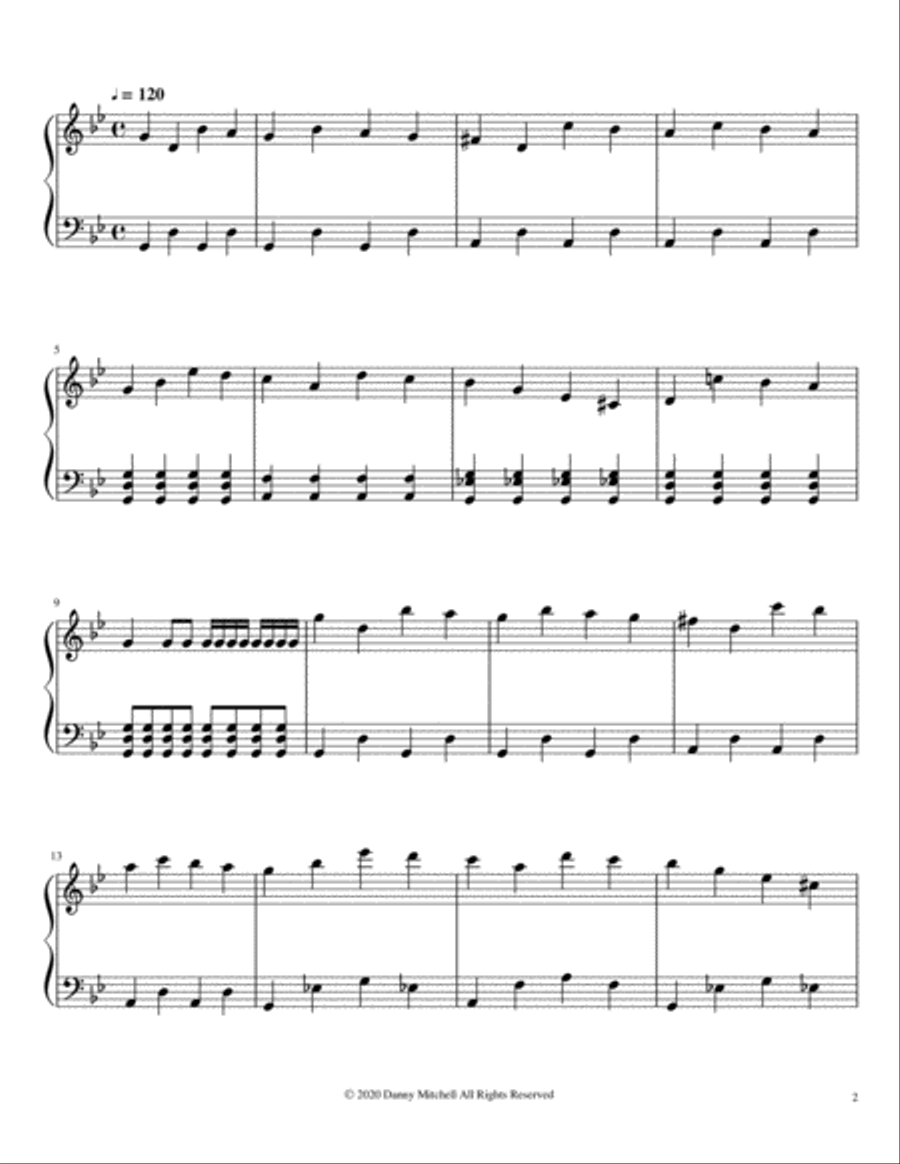 Marvelous Journey Piano Solo scores gallery preview page 2