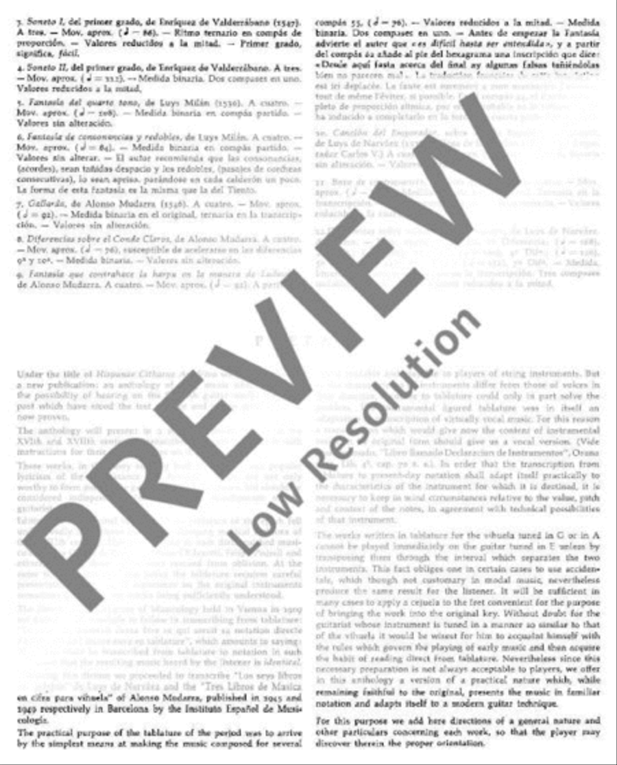Hispanae Citharae Ars Viva Guitar scores gallery preview page 5