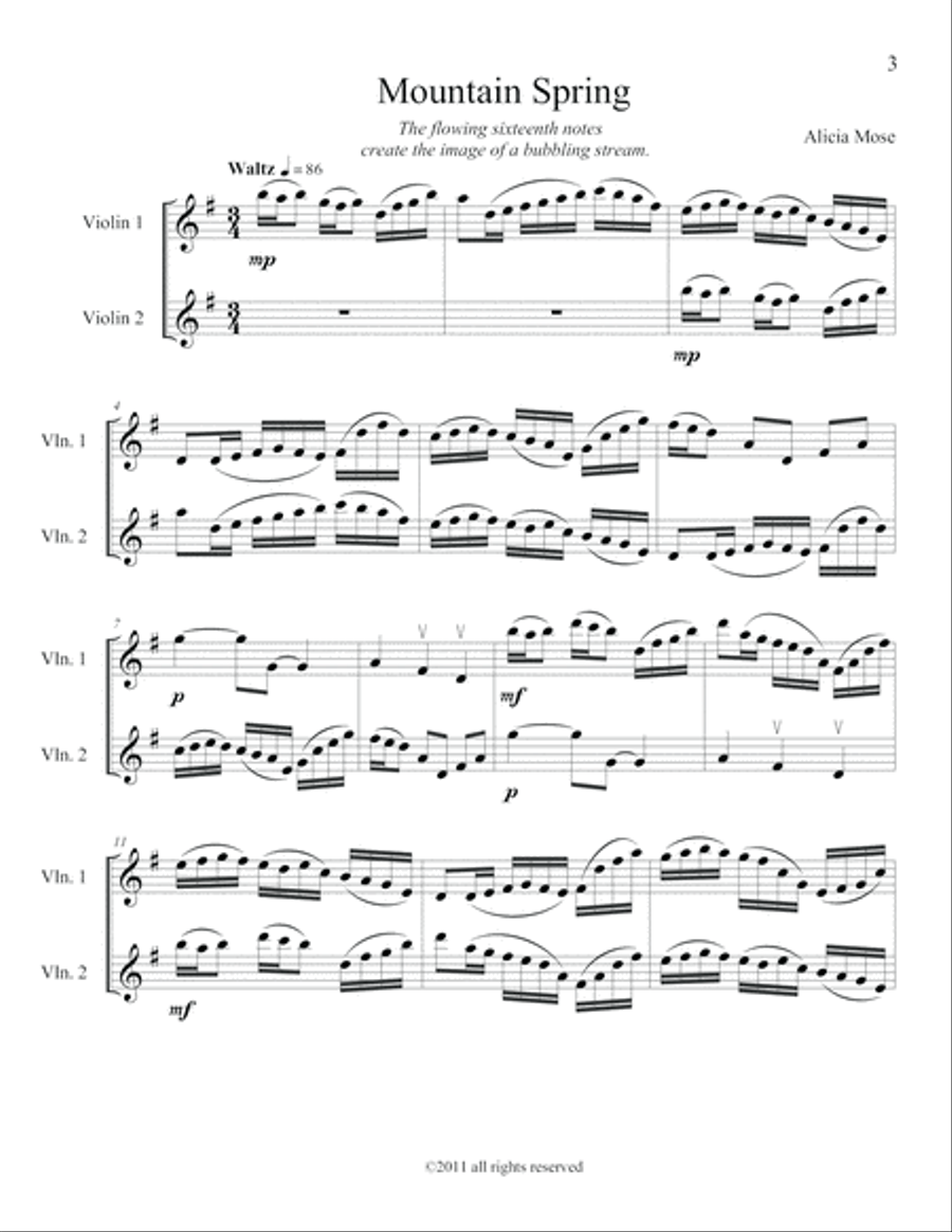 Twelve Canons for Two Violins String Duet scores gallery preview page 3