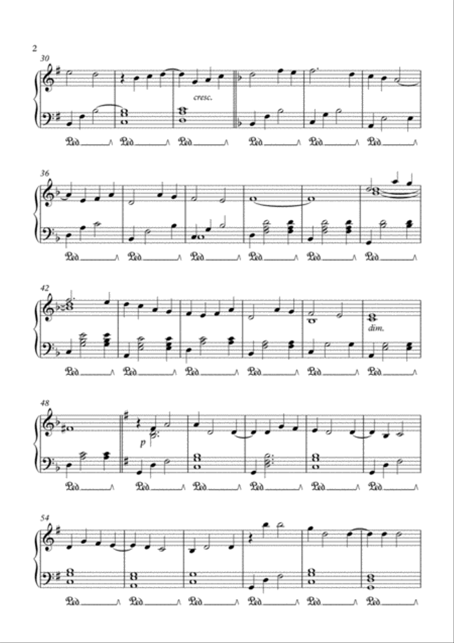 Min Jesus, lad mit hjerte få Piano Solo scores gallery preview page 2
