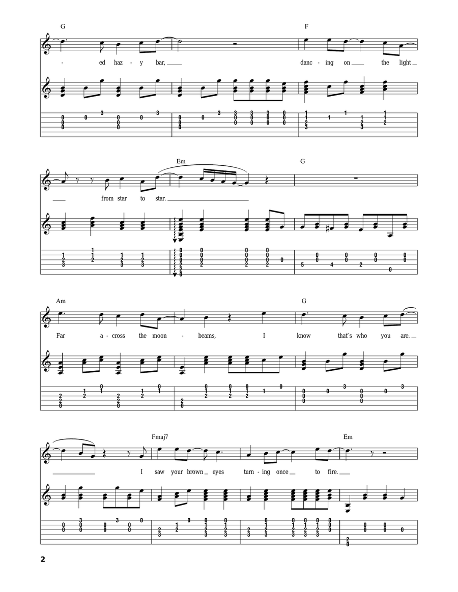 Like A Hurricane Acoustic Guitar scores gallery preview page 2