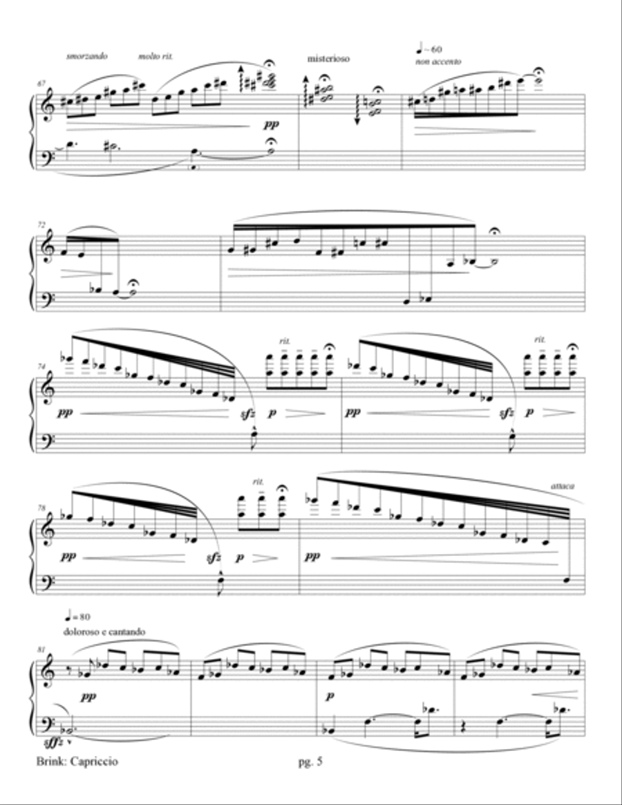 Capriccio, for carillon Capriccio, for carillon Glockenspiel scores gallery preview page 5