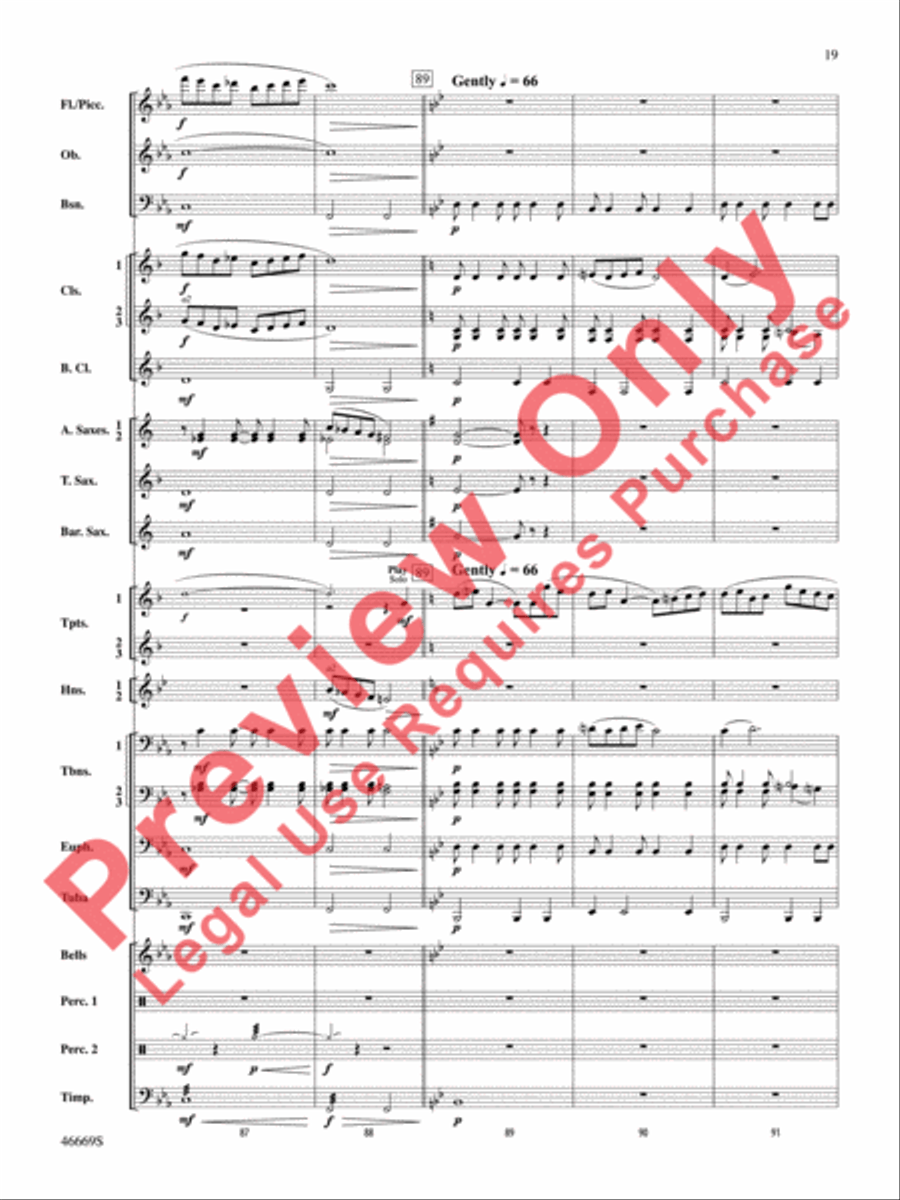 Oracles of the Sirocco Concert Band scores gallery preview page 20