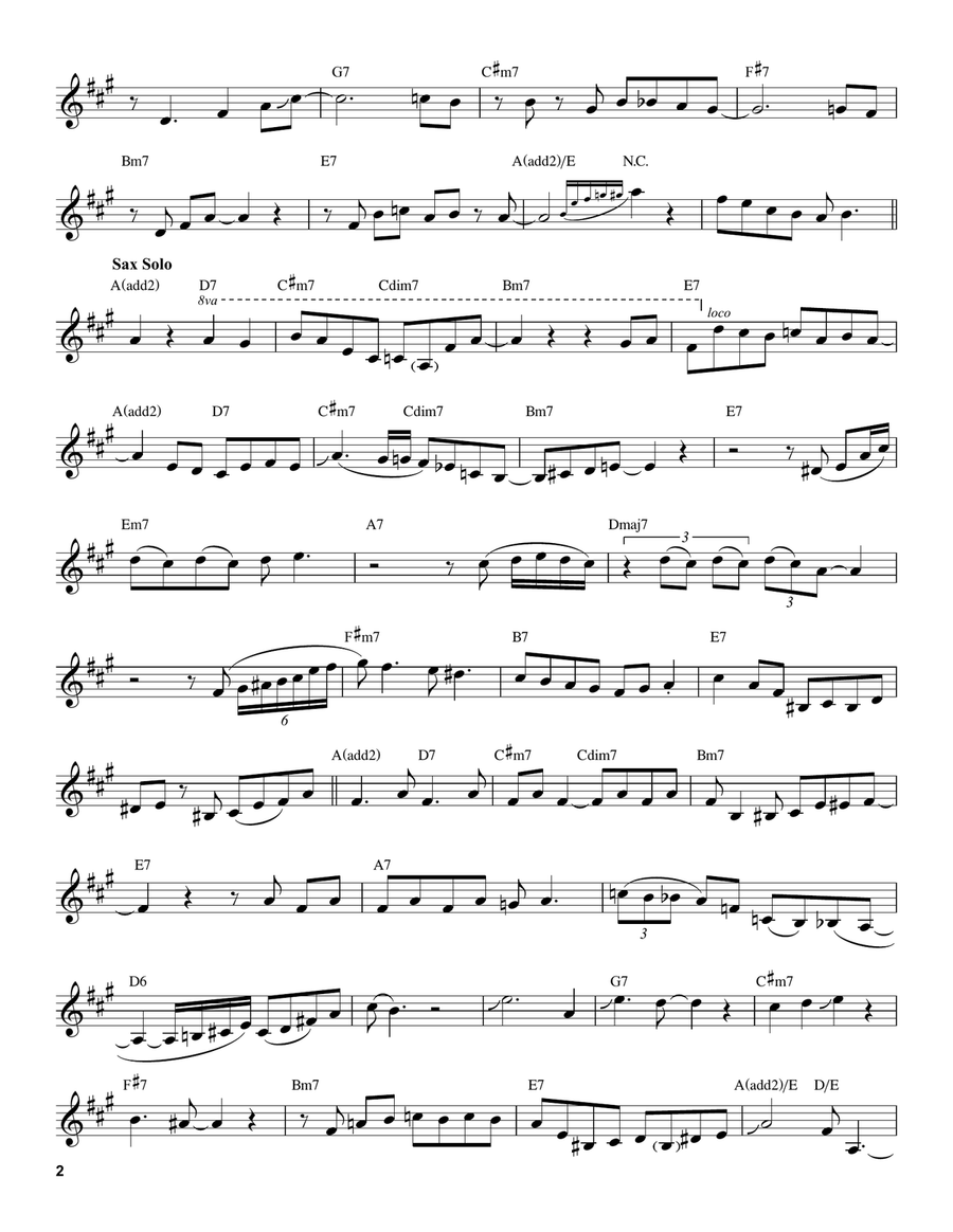 Pennies From Heaven Alto Saxophone scores gallery preview page 2