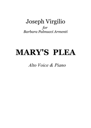 Mary's Plea - A Ballad for Alto voice with piano accompaniment