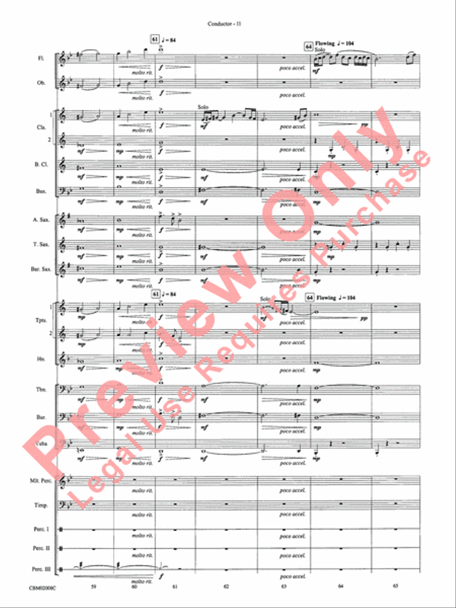 The Lord of the Rings: The Fellowship of the Ring, Highlights from Concert Band scores gallery preview page 13