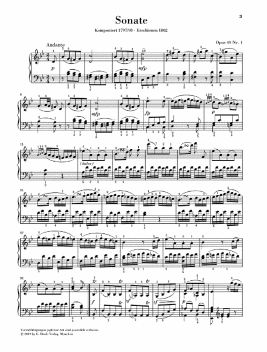 Five Easy Piano Sonatas Easy Piano scores gallery preview page 3