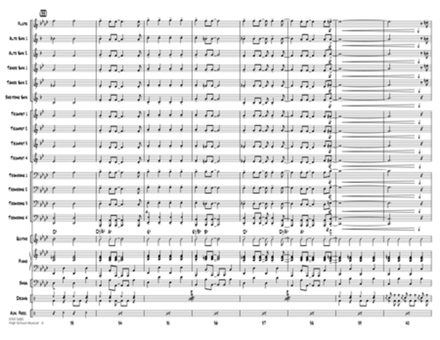 High School Musical (from "High School Musical 3: Senior Year") - Full Score