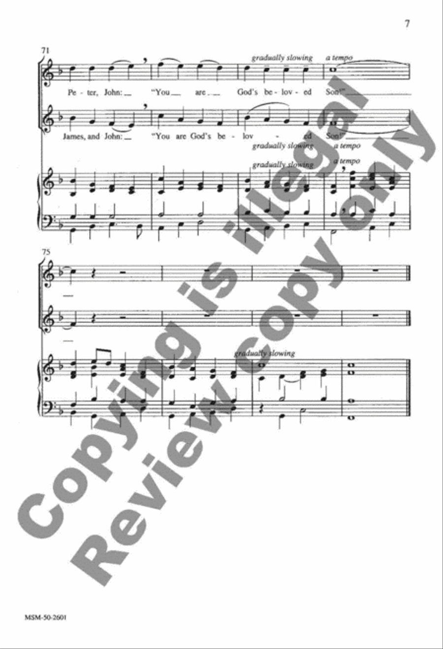Jesus, Take Us to the Mountain 4-Part scores gallery preview page 8