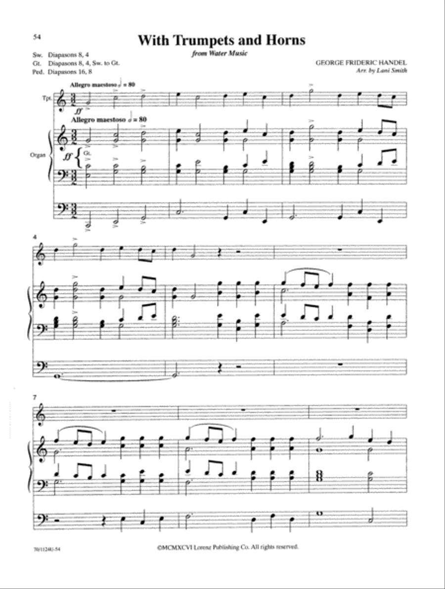 Wedding Classics for Trumpet and Organ Trumpet scores gallery preview page 29