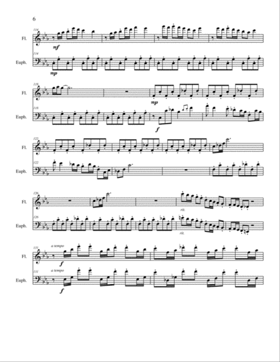 Landscapes Flute scores gallery preview page 6