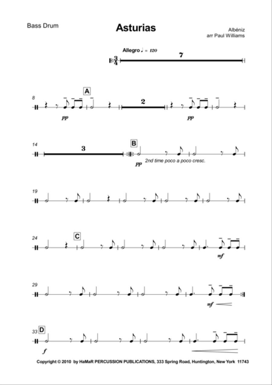 Asturias Glockenspiel scores gallery preview page 1