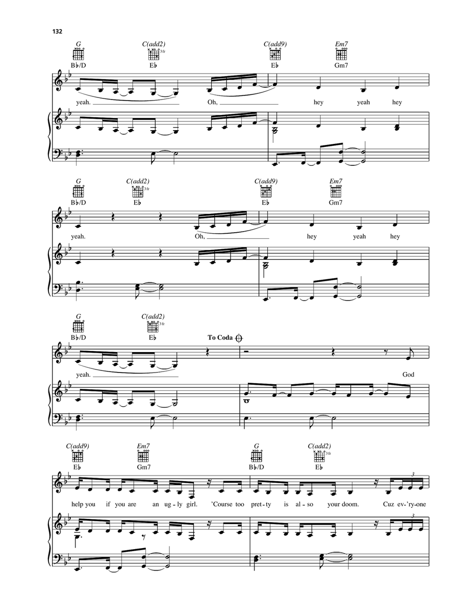 32 Flavors Piano, Vocal, Guitar scores gallery preview page 5