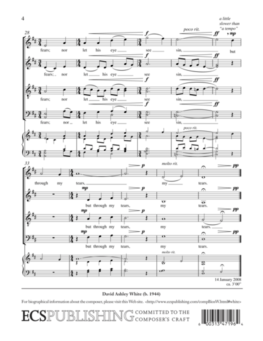 Drop, drop, slow tears 4-Part scores gallery preview page 9
