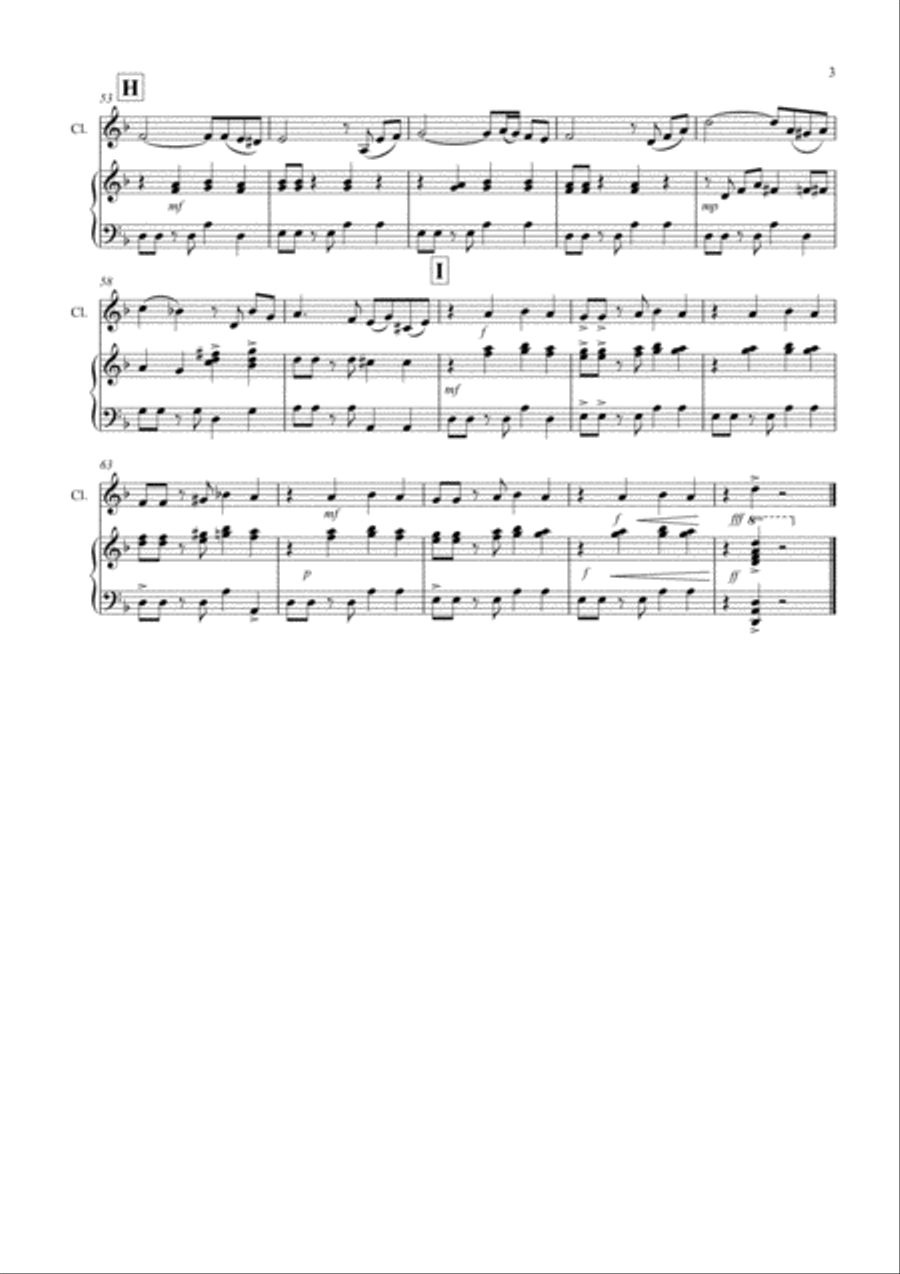 Tasty Tango for Clarinet and Piano Clarinet Solo scores gallery preview page 3