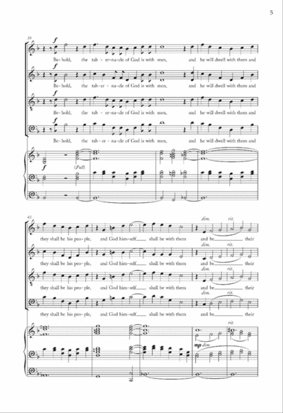 And I Saw A New Heaven 4-Part scores gallery preview page 5