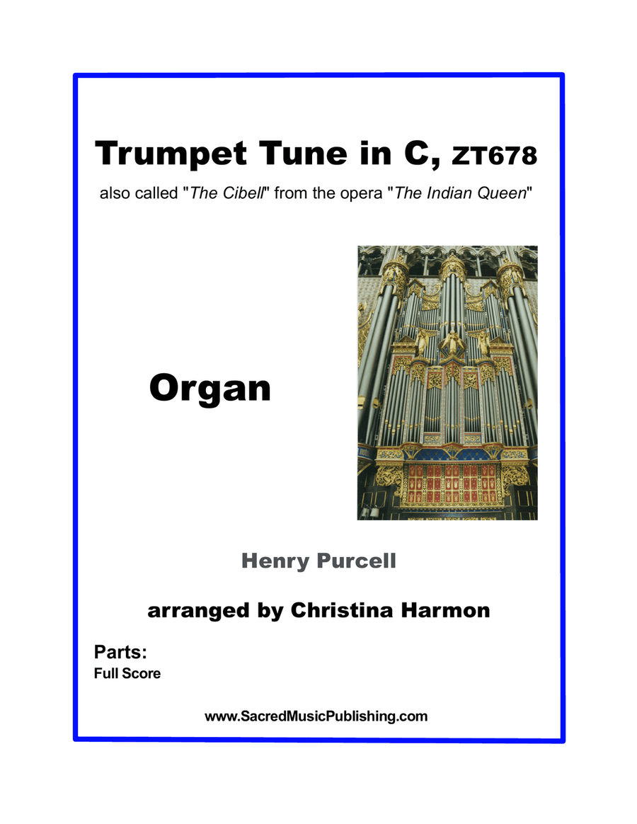 Purcell -Trumpet Tune in C Major - Organ Trumpet scores gallery preview page 1