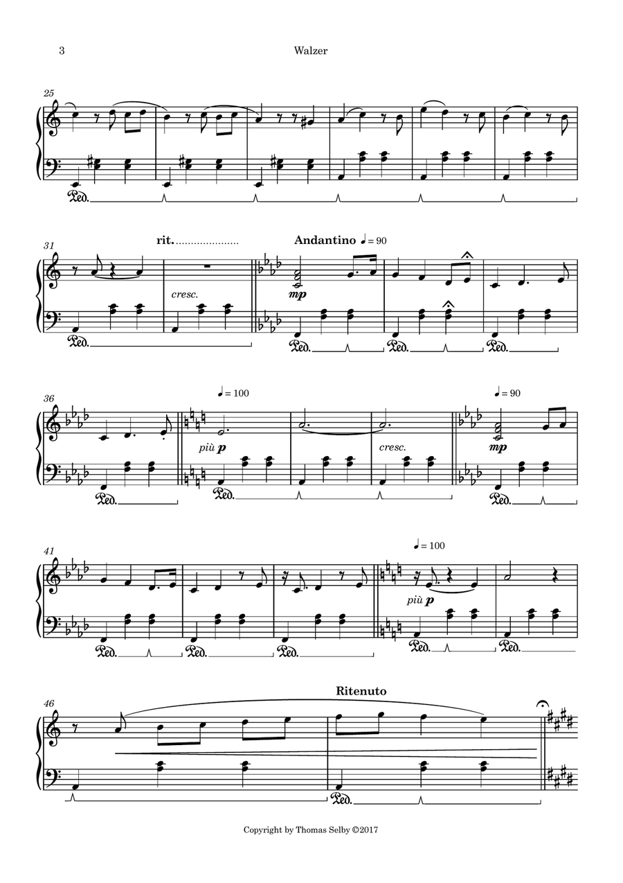 Walzer Piano Solo scores gallery preview page 3
