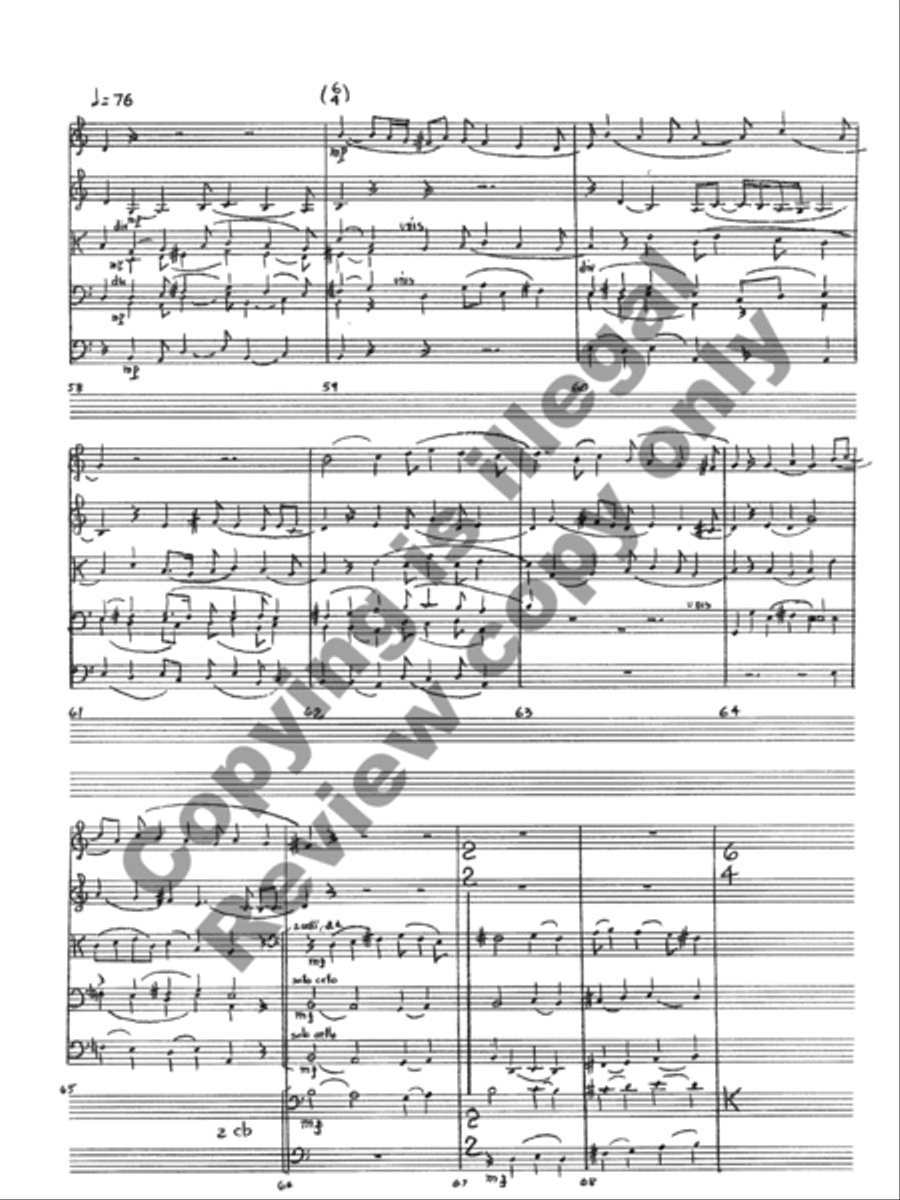 In Praise of Ockeghem (Additional Full Score) Orchestra scores gallery preview page 15