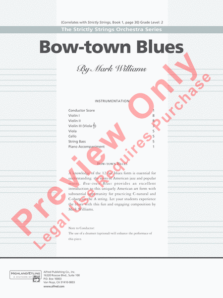 Bow-town Blues image number null