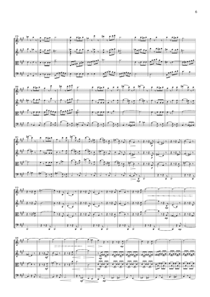 Mendelssohn Symphony No.4 1st mvt, for string quartet, CM205 image number null