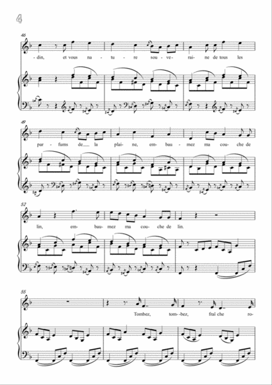 Meyerbeer-Fantaisie in F Major,for Voice and Piano Voice Solo scores gallery preview page 6